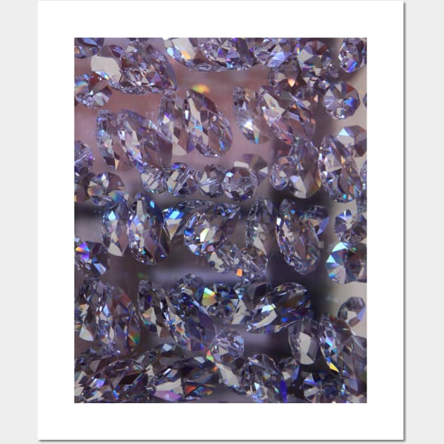 Diamonds Glitter Sparkles Wall Art by InStyle Designs